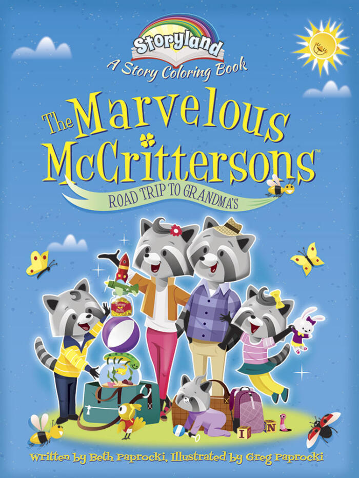 Storyland: The Marvelous McCrittersons -- Road Trip to Grandma's: A Story Coloring Book