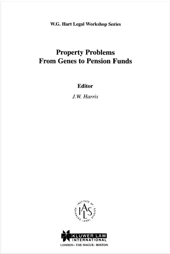 Property Problems: From Genes to Pensions
