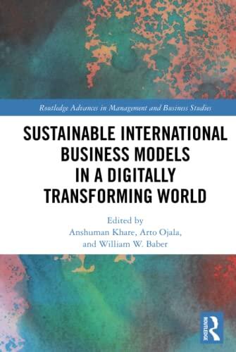 Sustainable International Business Models in a Digitally Transforming World