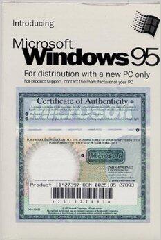 Introducing Microsoft Windows 95 For distribution only with a new PC