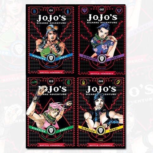JoJo's Bizarre Adventure Part 2 Battle Tendency Vol 1-4 Collection 4 Books Bundle