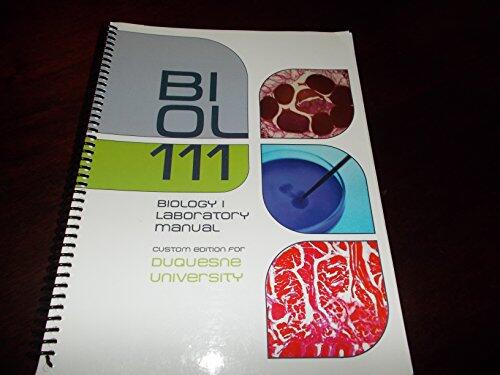 Biology 1 Laboratory Manual for Duquesne University