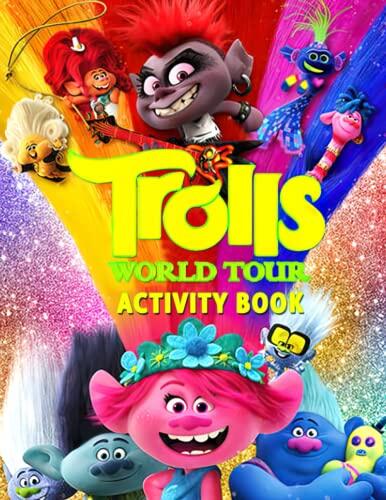 Trolls Activity Book: Relax Relaxing World Coloring Tour Dot To An Adult Spot Differences Activities Books Relaxation And Stress Relief