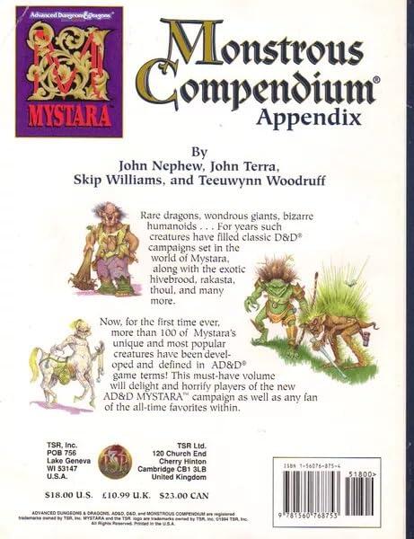 Monstrous Compendium : Mystara (Vol. 19)