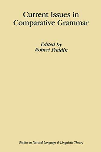 Current Issues in Comparative Grammar