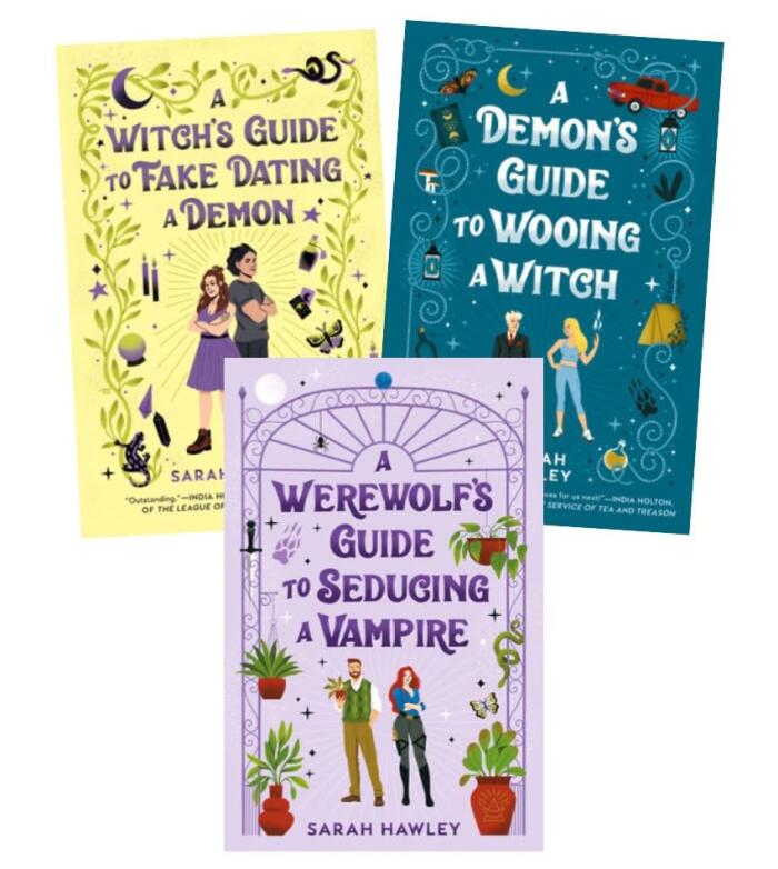Glimmer Falls Series 3 Books Set - A Witch's Guide to Fake Dating a Demon, A Demon's Guide to Wooing a Witch, A Werewolf's Guide to Seducing a Vampire