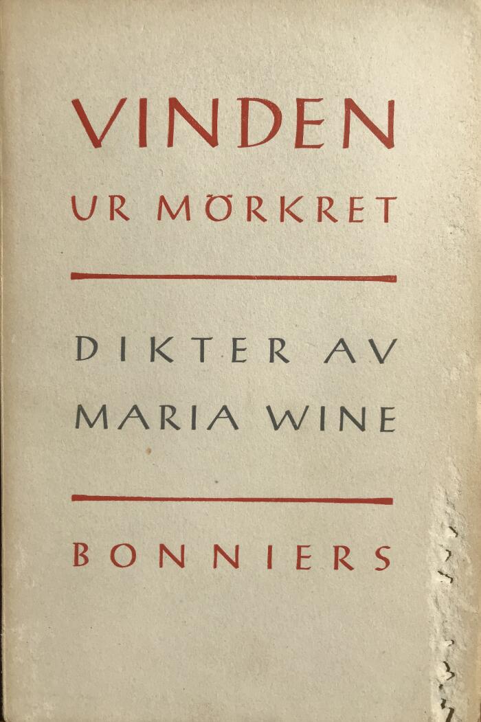 Vinden ur mörkret : dikter