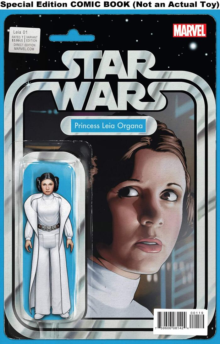 Star Wars Princess Leia #1 Comic Book Variant with Action Figure Art on Cover by John Tyler Christopher