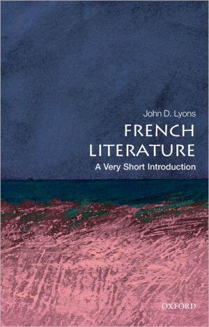 French Literature: A Very Short Introduction