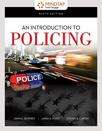 MindTap Criminal Justice, 1 term (6 months) Printed Access Card for Dempsey/Forst/Carter's An Introduction to Policing