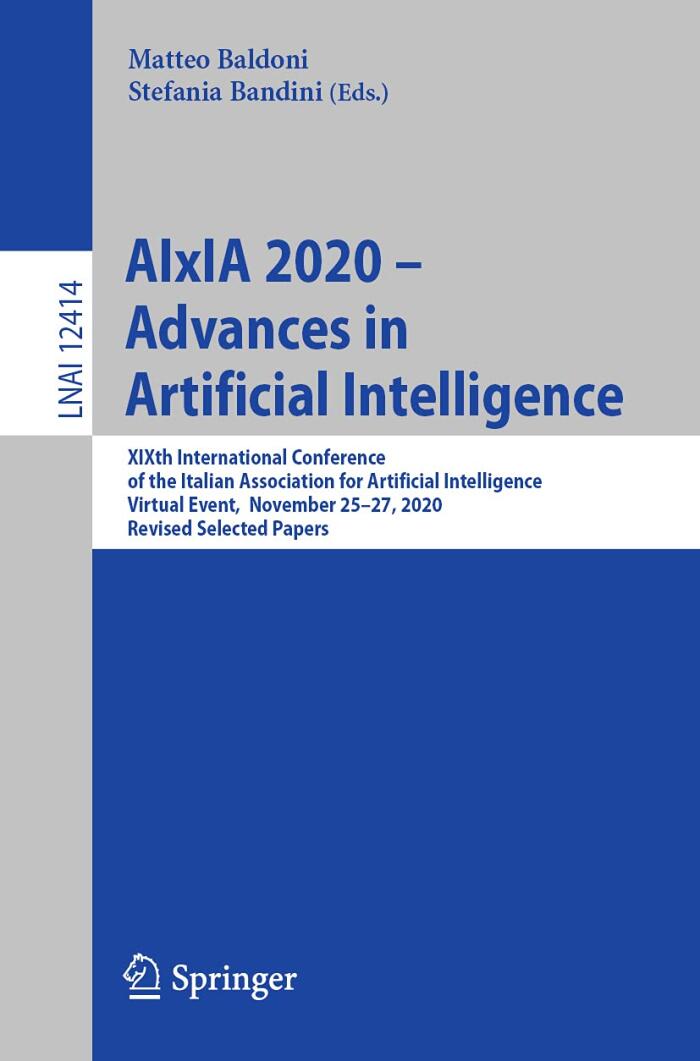 AIxIA 2020 – Advances in Artificial Intelligence: XIXth International Conference of the Italian Association for Artificial Intelligence, Virtual ...