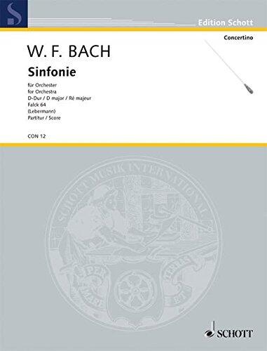 Sinfonia D Major: Falck 64. Orchestra. Partition.