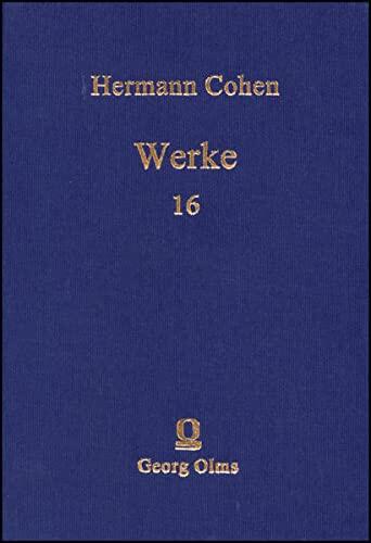 Werke, Bd. 16: Kleinere Schriften V (1913-1915). Bearbeitet und eingeleitet von Hartwig Wiedebach, hg. von Helmut Holzhey, Julius H. Schoeps und Christoph Schulte.