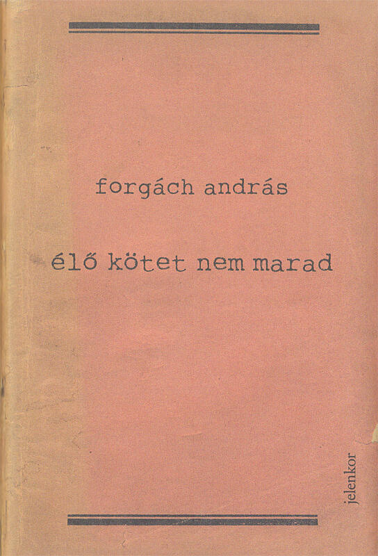 Élő kötet nem marad