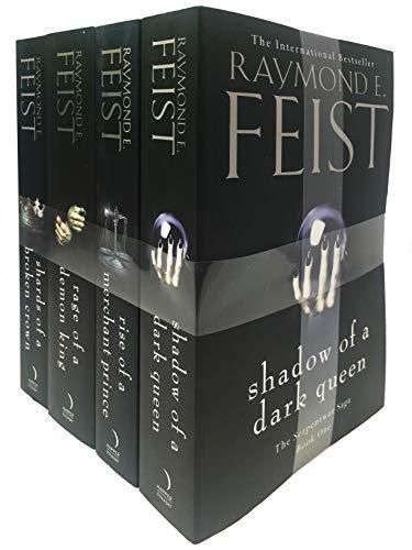Raymond E. Feist The Serpentwar Saga 4 Books Complete Collection Set - Shadow of a Dark Queen, Rise of a Merchant Prince, Rage of a Demon King, Shards of a Broken Crown)