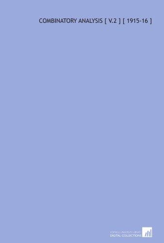 Combinatory Analysis (Volume 2)