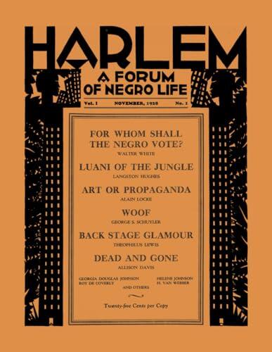 Harlem: A Forum of Negro Live: November 1928