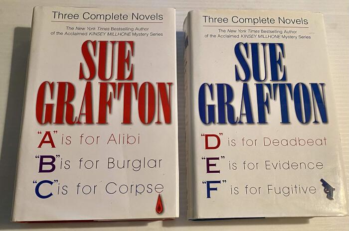 A is for Alibi / B is for Burglar / C is for Corpse / D is for Deadbeat/ E is for Evidence / F is for Fugitive