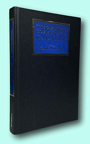 Rare Robert J Dostal / THE CAMBRIDGE COMPANION TO GADAMER First Edition 2002 [Hardcover] Dostal, Robert J. (Editor