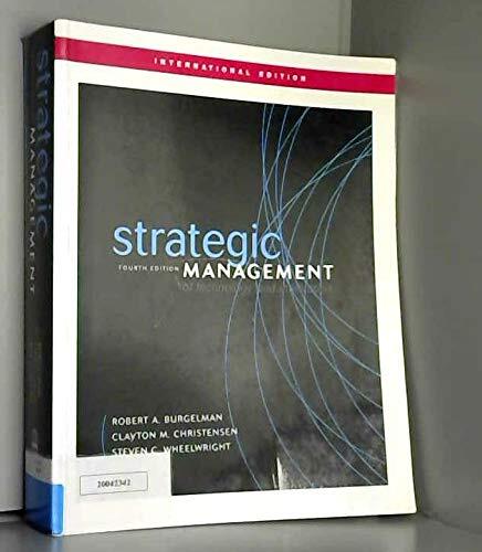 Strategic Management of Technology and Innovation