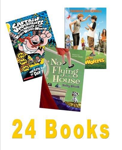 Classroom Library: Goosebumps, Night of the Living Dummy; Nasty, Stinky Sneakers; How to Eat Fried Worms; Captain Underpants; Runt; Box Car Children; the Family Under the Bridge