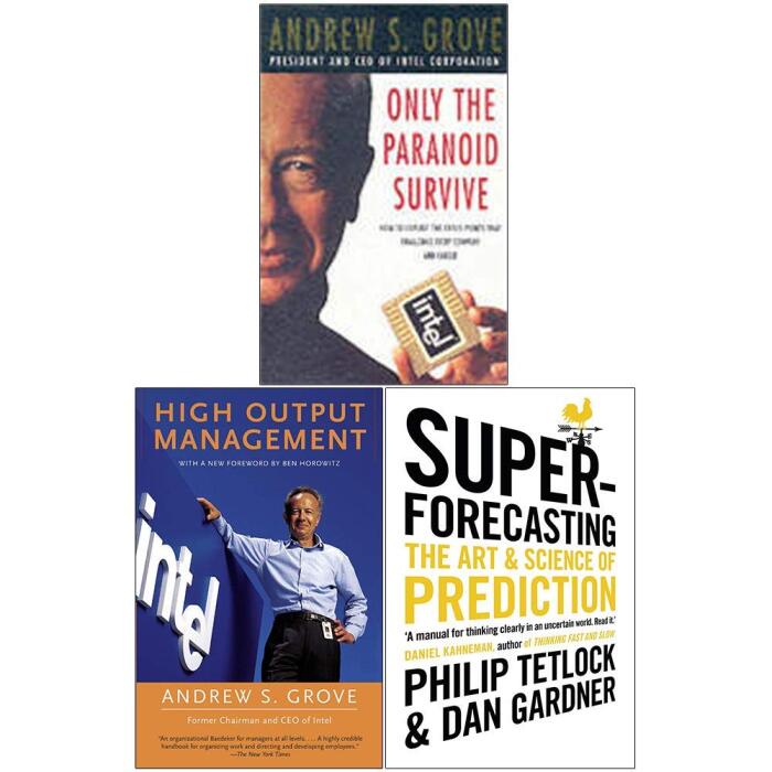 Only The Paranoid Survive, High Output Management, Superforecasting 3 Books Collection Set