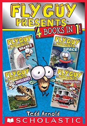 Fly Guy Presents: Four Books in One: Sharks, Space, Dinosaurs, and Firefighters