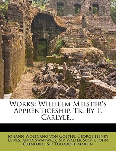 Works: Wilhelm Meister's Apprenticeship