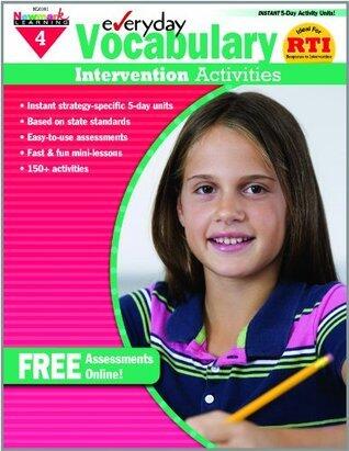 Everyday Vocabulary Intervention Activities Grade 4