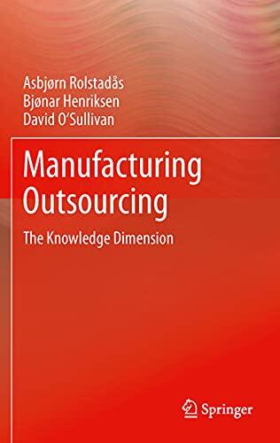 Manufacturing Outsourcing: A Knowledge Perspective