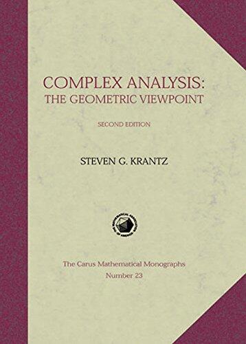 Complex Analysis: The Geometric Viewpoint