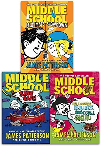 James Patterson Middle School 3 Books Collection Pack Set