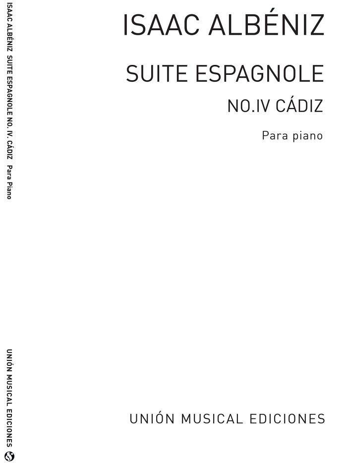 Albeniz: Cadiz Cancion No.4 De Suite Espanola Op.47