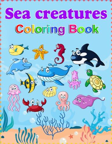 Sea Creatures Coloring Book, kids, gift for him, gift for her, toddlers, birthday, Christmas