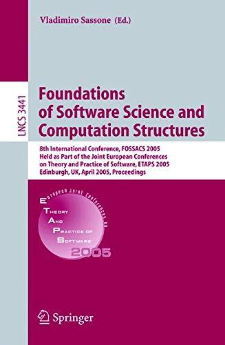 Foundations of Software Science and Computational Structures