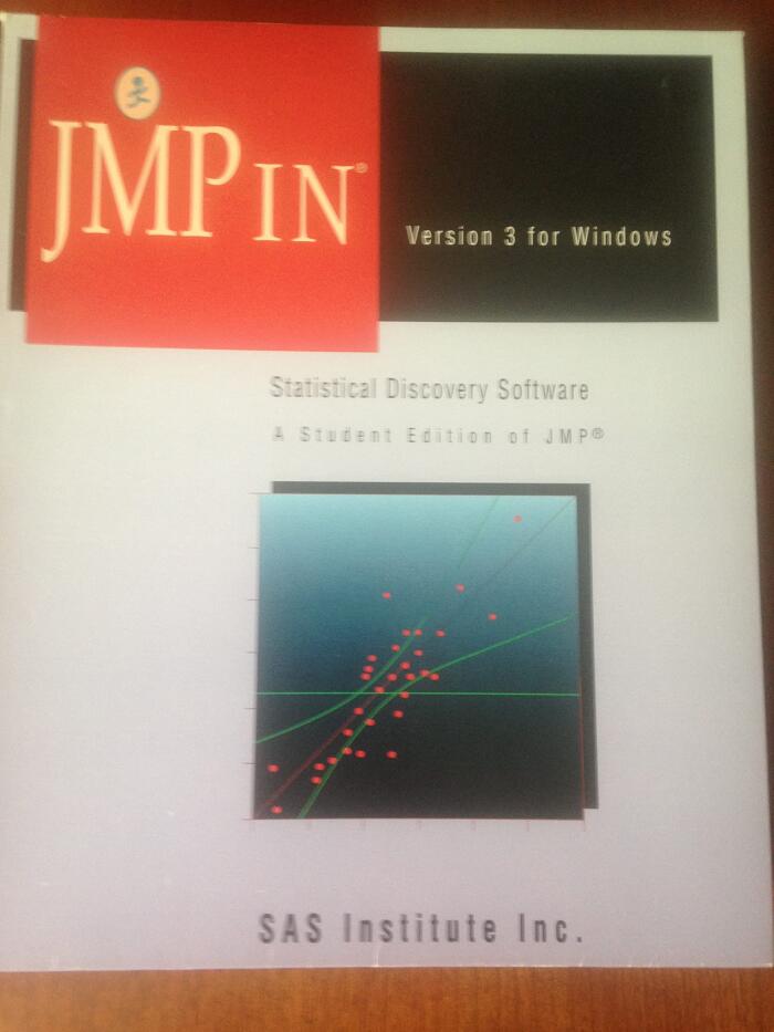 Jmp in: Version 3 for Windows : Statistical Discovery Software