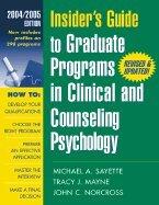 Insider's Guide to Graduate Programs in Clinical & Counseling Psychology (REV 04)
