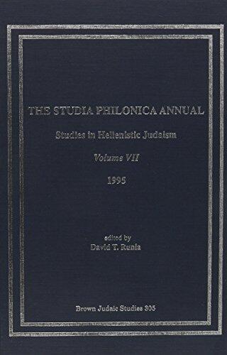 The Studia Philonica Annual VII, 1995