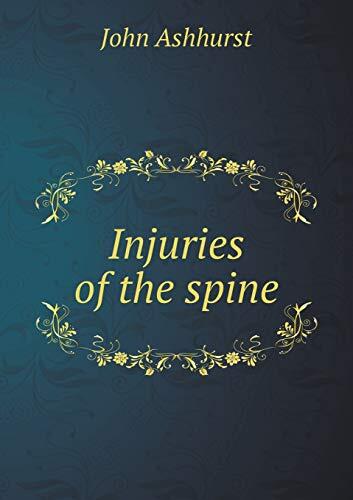 Injuries of the spine