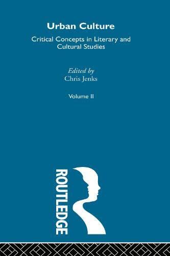 Urban Cult:Crit Conc Lit V2