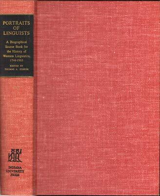 Thomas A. Sebeok 1st edit/1 print Portaits of Linguists Biographical Source Book 1967 [Hardcover] Sebeok, Thomas A. [Hardcover] Sebeok, Thomas A.