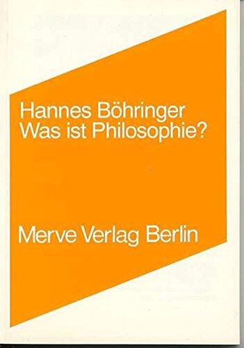 Was ist Philosophie?: Sechs Vorlesungen (Internationaler Merve Diskurs)
