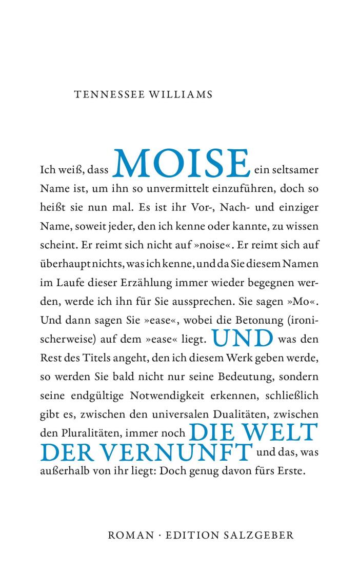 Moise und die Welt der Vernunft