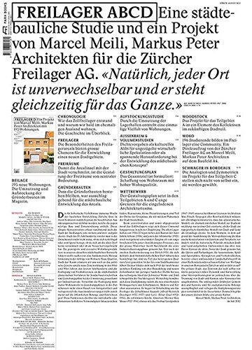 Freilager ABCD: Eine Städtebauliche Studie und ein Projekt von Marcel Meili, Markus Peter Architekten