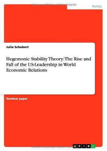 Hegemonic Stability Theory: The Rise and Fall of US Leadership in World Economic Relations