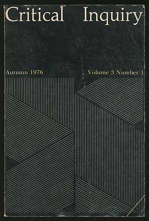 Critical Inquiry - Autumn 1976: Volume 3, Number 1
