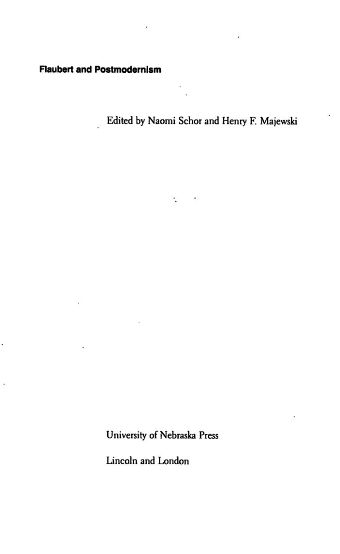 Flaubert and Postmodernism