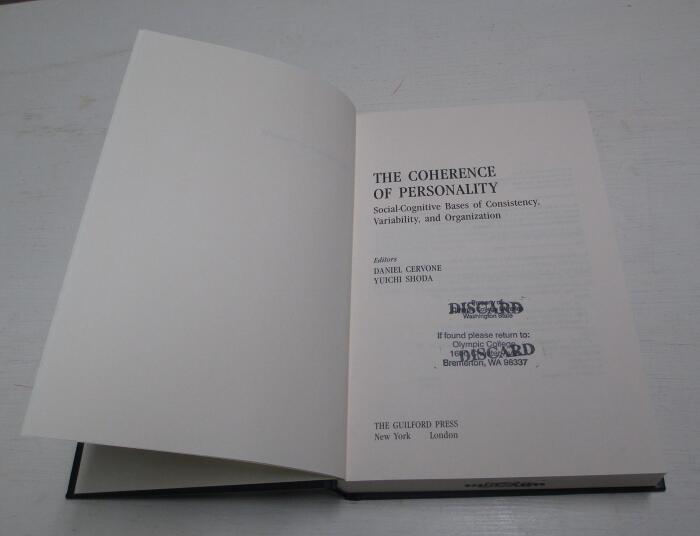 The Coherence of Personality: Social-Cognitive Bases of Consistency, Variability, and Organization