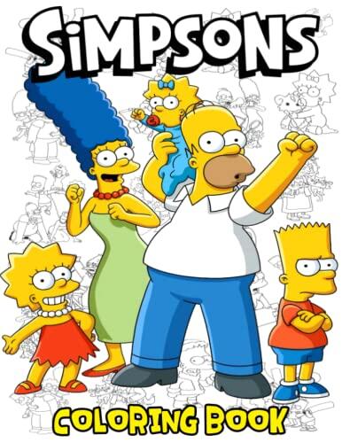 Thé Símpsōns Coloring Book: 100+ Thé Símpsōns Coloring Pages for Boys, Girls, Kids, Ages 4-8, Ages 8-12, Adults to Relax and Have Fun, Great Gift Idea for Thé Símpsōns Fans!