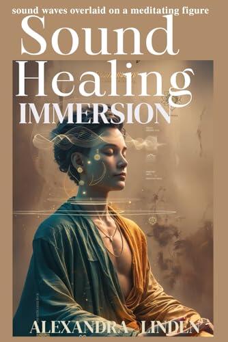 SOUND HEALING IMMERSION: Sound waves overlaid on a meditating figure